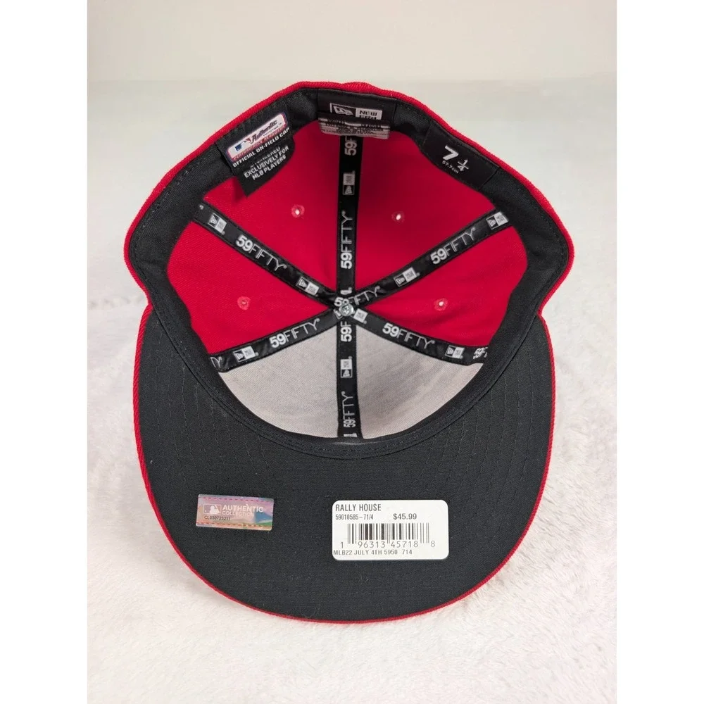 Chicago White Sox 2022 4th of‎ July Hat New Era sz 7 1/4 Fitted NWT